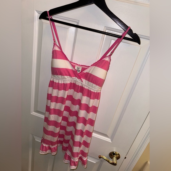 Pink and White Striped Dress - Picture 3 of 8